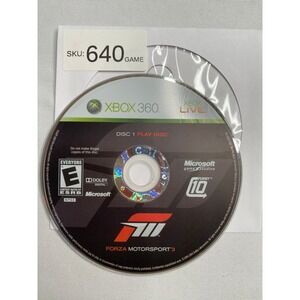 Forza Motorsport 3 Xbox 360 Disc 1 Play Disc Only